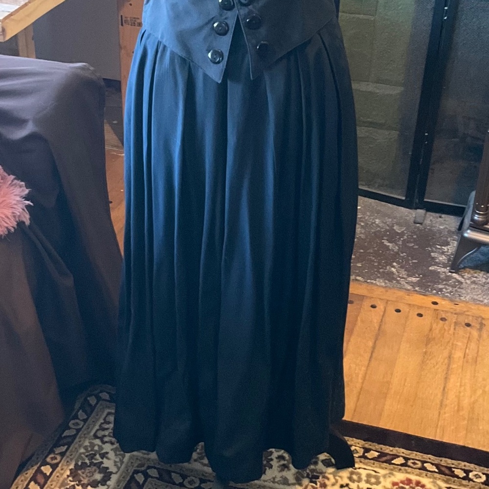 Black Vintage 80’s Jumper Skirt - size Small - Picture 4 of 4